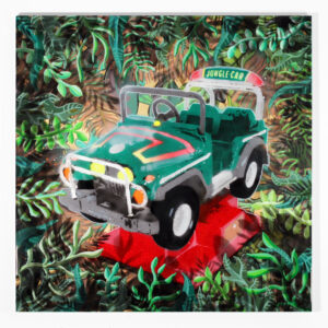 Jungle Car 100×100 cm